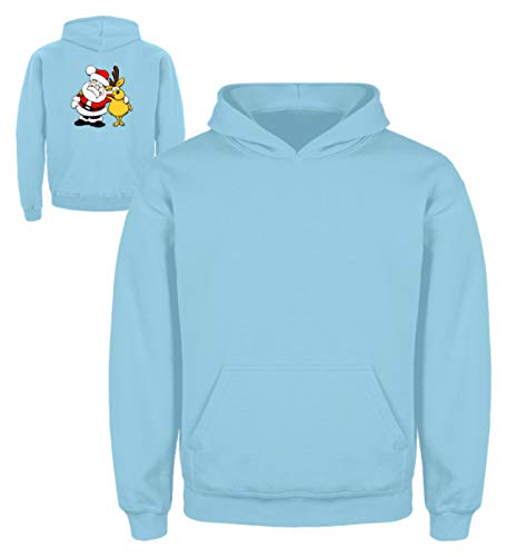 Sweat à capuche père Noël enfant en coton et polyester premium - 2