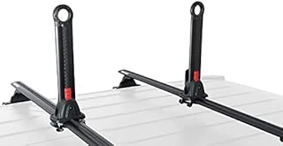 Rhino-Rack Nautic Kayak Roof Rack, Stack Up to 4 Kayaks Side by Side, Folds Down for Storage, Includes 4 Rapid Tie Down Straps, Aluminum & Glass Reinforced Nylon for Maximum Durability (S520)