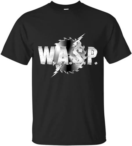 Photo de Wasp Band Logo Men's T-Shirt Tee Tops Tee Tee Shirt Size L