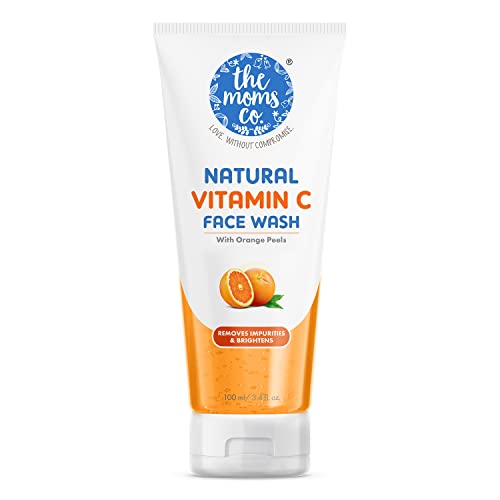 Image of The Moms Co Natural Vitamin C Face Wash I Clean & Brighten Skin I Oil Free Look I Instant Glow I Orange Beads I 100ml