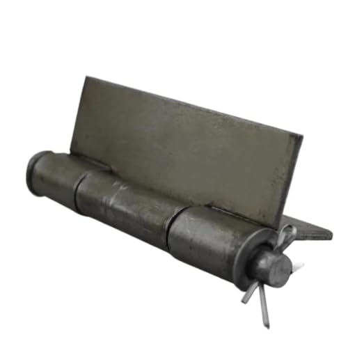 Bisagra grande de hierro para soldadura en portones, herraje sin agujeros de 88 x 70 mm 2