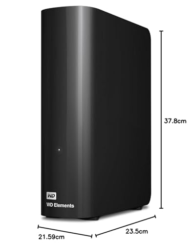 Image of Western Digital 26TB Elements Desktop External Hard Drive, USB 3.0 External Hard Drive for Plug-and-Play Storage - WDBWLG0260HBK-NESN