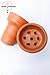 Handcrafted Hookah Bowl - Natural Clay - Exceptional Heat Distribution for Hookah Coal- Ideal for Hookah Shisha, Strong Shisha Hookah Flavor - Hookah Accessories