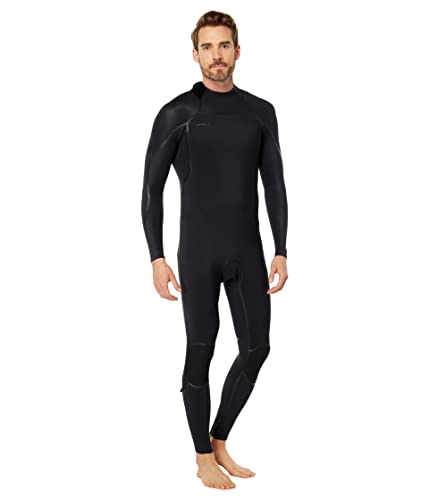 O Neill Hyperfreak Fire 3/2mm+ Back Zip Fullsuit A00-Black-Black M