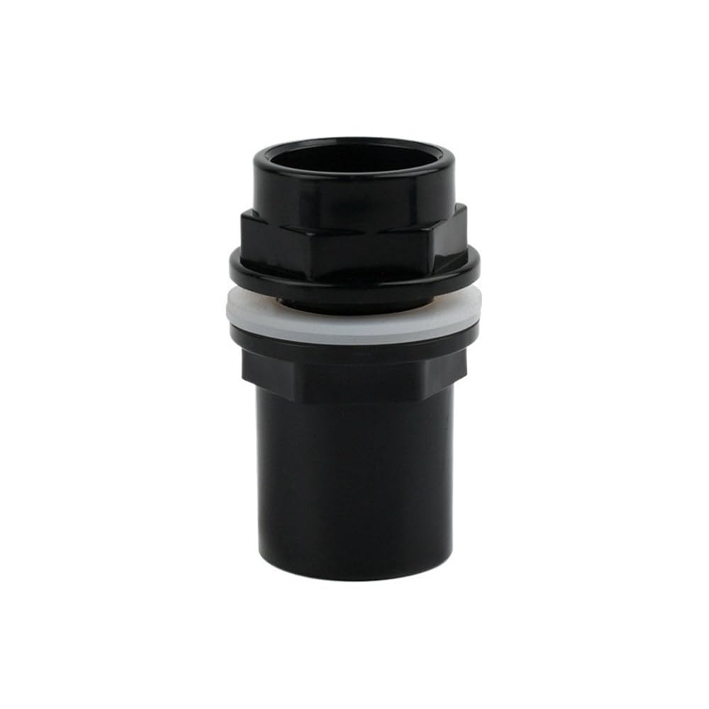 Pipe Drainage Joint 90 Degree Elbow/Direct Black PVC Pipe Connectors 20~50mm, Inlet Outlet Drain Fitting Overflow Joints 1pc(White,20mm)