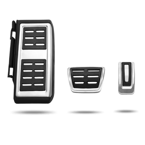Pedal de acelerador de freno de goma de acero inoxidable, antideslizante, deportivo, apto for Golf MK4 MK5 MK6 MK7 1997-2019.(MK7 AT)