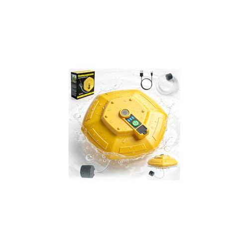Image of Floating Bait Bucket Aerator, IPX7 Waterproof & Rechargeable Oxygen Pump, Ultra-Quiet Live Bait Bubbler with Type-C Charging, Portable Floating Aerator for Fishing Outdoor Fish Accessories