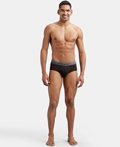 Image of Jockey 8037 Men Super Combed Cotton Solid Brief with Ultrasoft Waistband