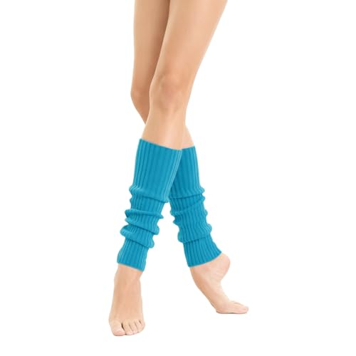 Image of v28 Women Warm Leg Warmers 80s Retro Party Costume Knit Ballet Neon Long Socks
