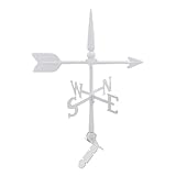 Montague Metal Products - 24″ Aluminum Spear Weathervane - 6 Colors Available - Outdoor Windvane - Roof Metal Decor - Mount Included (4 to Choose from) - Hand Cast Aluminum Weathervane