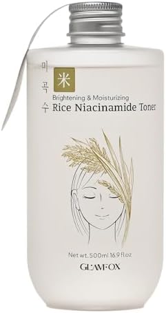 Rice Niacinamide Toner, Korean Rice Extract, Brightening & H...