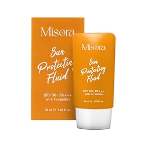 Misora Sun Protecting Fluid SPF 50 | Broad-Spectrum UVA/UVB Protection | Lightweight, Non-Greasy Formula | Hydrating & Moisturizing Sun Protection for All Skin Types | Anti-Aging & Skin Shielding | 50ml 37 31iXnnuHvyL. SL500 . SS300