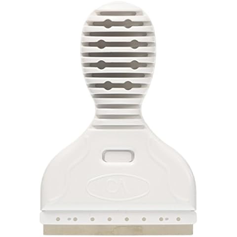 Continuum Aquatics AquaBlade M - Short Stainless Steel Aquarium Scraper to Clean Aquarium Tank,White Cover