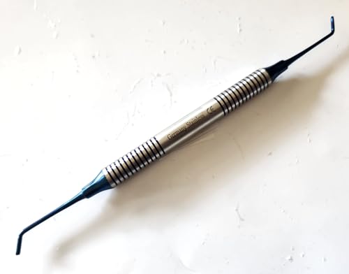 Image of Dental Amalgam Filling Instruments Composite Shaper Double Ended with Hollow Handle (Titanium Coated Blue)