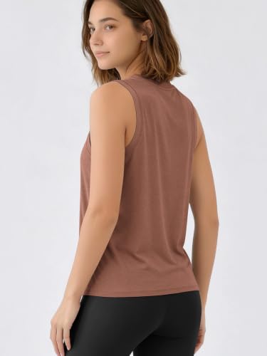 Image of ODODOS Women's Performance Tank Ultra Soft odSTRATUM Tech Sleeveless Tee Shirts High Crew Neck Pullover Top