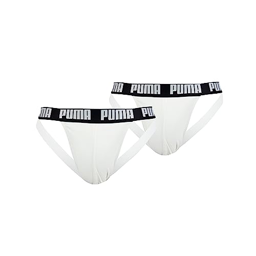 Puma Jockstrap, Blanco (White), L (Pack de 2) para Hombre
