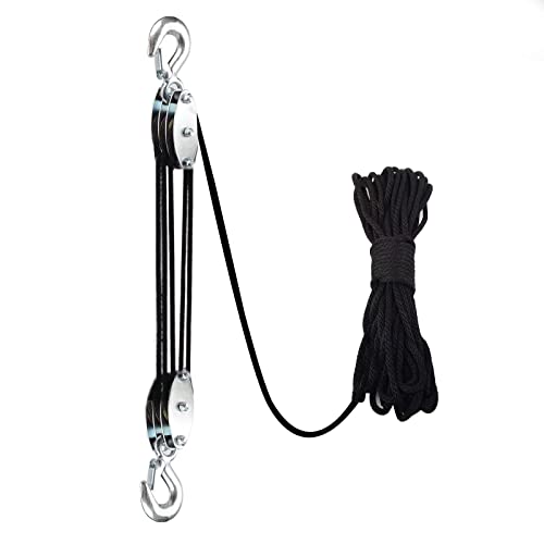 Xstrap Standard ROPE HOIST Metal Wheels Bearing Structure, 1000 Lb Work Load Block And Tackle Pulley System thumb #7