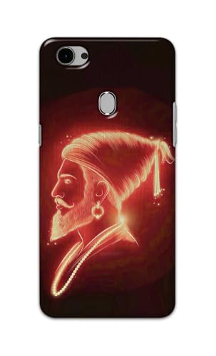 Image of PRINTFIDAA Printed Hard Back Cover Case for Oppo F7 Back Cover (Chatrapati Shivaji Maharaj) -112