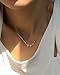 Sereney Moonstone Necklace Sterling Silver Choker Necklace for Women, White Stone Bead Pendant with 925 Sterling Silver Chain as June Birthstone Gifts for Teen Girls, Dainty Moonstone Crystals Jewelry