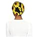 Fashion Headscarf Hat for Cycling Beach, Women Men Yellow Sunflowers Art Head Cover Elastic Beanie Caps, African Women Turban