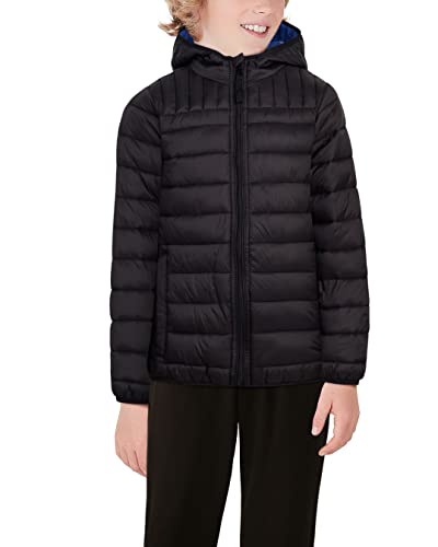 URBAN REPUBLIC Boys’ Puffer Jacket - Insulated Water Resistant Winter Bubble Coat for Boys with Packable Hood (Sizes: 4-20)2