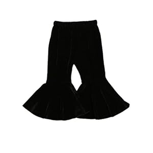 Toddler Bell Bottoms Baby Girls Ruffle Leggings Bell-Bottomed Flare Pants Trousers