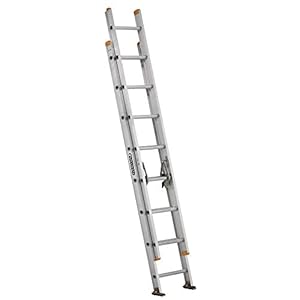 Louisville Ladder 16-foot Aluminium Extension Ladder, 250-Pound Load Capacity, Type I, AE3216