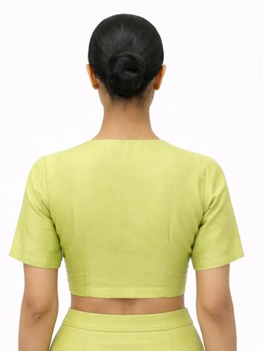 Image of Thevasa Women's Dupion Raw Silk Divine Depth Blouse