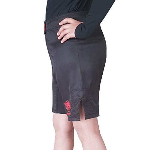 BRUTUL FIGHT Kids MMA Mixed Martial Art Shorts BJJ Training Muay Thai (12) Black