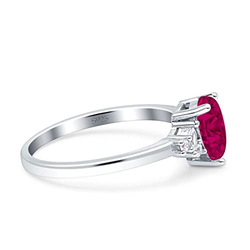 OMRANII Teardrop Pear Shape Wedding Engagement Ring Marquise Cut Simulated Cubic Zirconia 925 Sterling Silver2