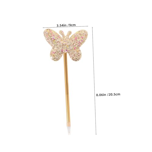 6 bolígrafos de gel con purpurina y diseño mariposa miniatura 2