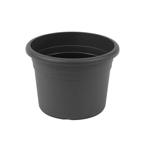 HAC24 Pflanztopf Kunstoff Rund Ø 60 cm Anthrazit Blumentopf Pflanzgefäß Blumenkübel Pflanzcontainer Pflanzkübel
