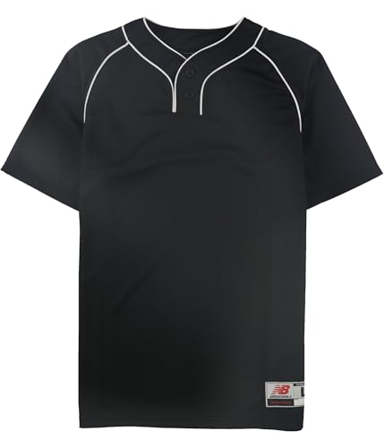 New Balance Boys Baseball Jersey, Black, S