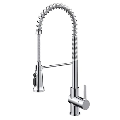 KRAUS Britt 2-in-1 Commercial Style Pull-Down Single Handle Water Filter Kitchen Faucet for Reverse Osmosis or Water Filtration System in Chrome, KFF-1691CH