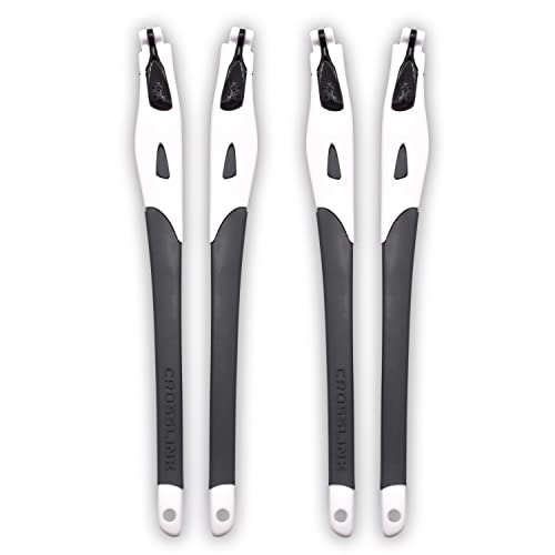 Pieds de cadre blancs et caoutchouc gris pour lunettes Oakley Crosslink