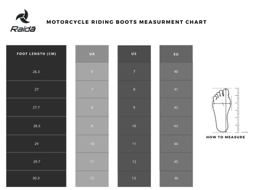 Image of Raida Men Explorer Motorcycle Boots | Ankle, Shin, & Heel Protection | Memory Foam Insole | Leather (Black, 6)