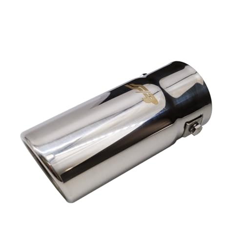 Cola de escape deportiva de acero inoxidable redonda de 63mm para tubo de 58mm 3