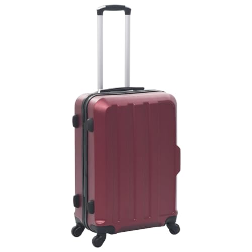 Hardcase Trolley Set 3 pcs Wine Red ABS2