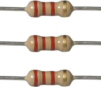 ILTELEC - 2.2K Ohm Resistor (100Pcs) - 2.2k Ohm 1/4w (0.25 Watt) ?5% Tolerance Metal Film Fixed Resistor