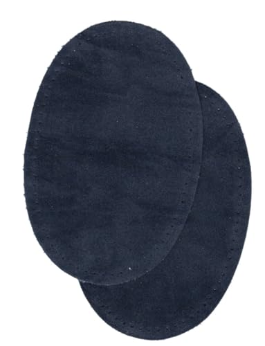 FILOUFACE 2 Renforts coude Genou à Coudre Coloris Bleu Marine Imitation Daim 9,20 x 13,50 thermocollant provisoire