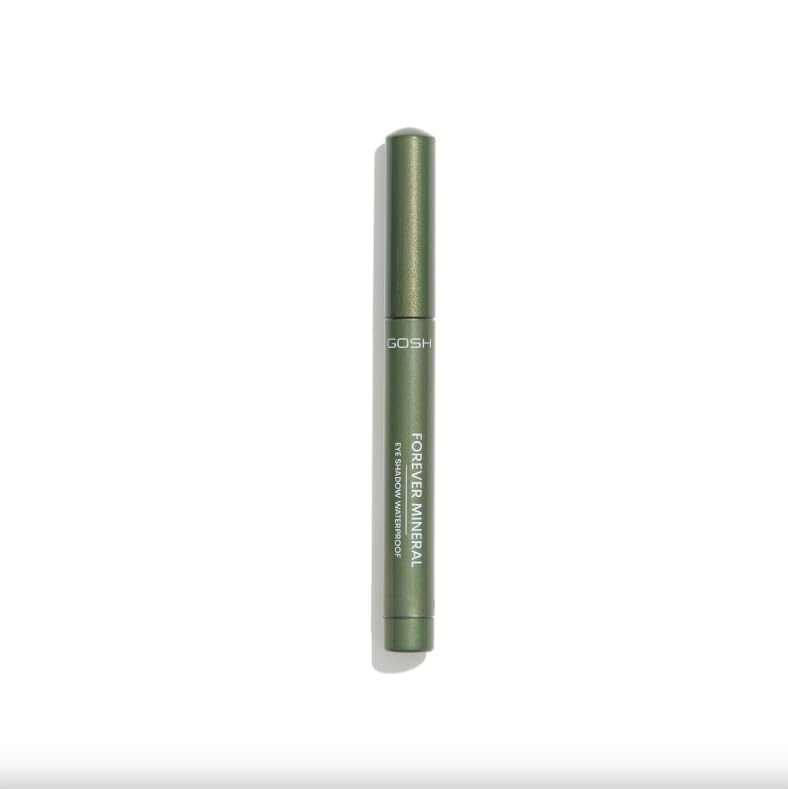 GOSH Forever Mineral Eyeshadow Stick 009 OLIVE GREEN – Cream‑to‑Powder Mineral Eye Shadow Crayon, Longwear, Smudge‑Resistant, Travel Friendly