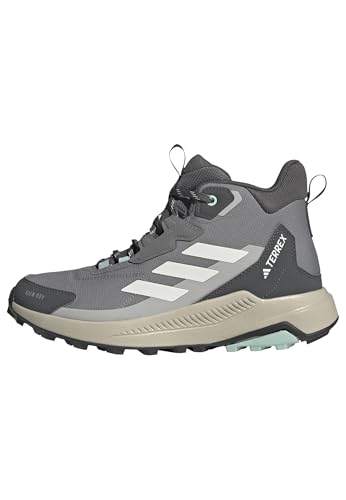 adidas Femme Terrex Anylander Mid Rain.Rdy Hiking Shoes, Grey Three/Off White/Grey Two, 38 2/3 EU