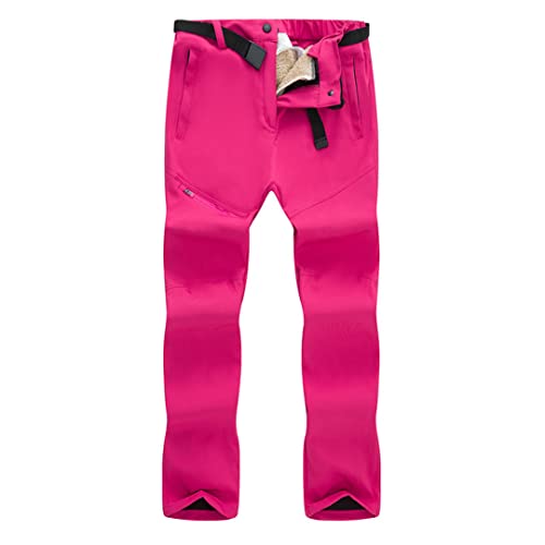 Pantalones de esquí Hombres Mujeres Invierno Impermeable Snowboard Snow Fleece Pantalones Gruesos Pantalones Calientes Al Aire Libre Trekking Senderismo Pantalones Esquí Clothin Hombres Negro L - imagen 2