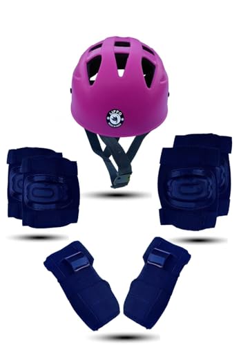 Image of Liffo Skating Guard Skating Kit Protective Skating Guard Kit for Skating, Cycling, Running for Kids,Boys,Girls,Men & Women (HSG) (Pink, L)