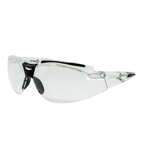 Image of GRITR Shooting Glasses - ANSI Z87.1 Safety Glasses w /Anti-Fog Lenses - Protective Eyewear for Indoor & Outdoor Activities