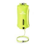 Naturehike Schwimmboje Dry Bag Wasserdichter Trockensack 18L Aufblasbare Schwimmende Flotation Swim Boje Strandtasche für Open Water, Swimming Buoy, Triathlon (Grün)