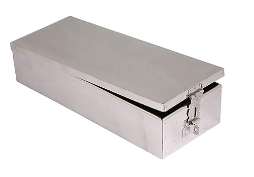 Crevita High Grade Stainless Steel Premium Bank Safe Locker Box For Cash Box,Jewellery,Ornaments, Cheque Book,Multipurpose Storage Security Box (Mirror Finish) fits in Any Bank Locker Size-12 Inch (B0CGV17NDJ) Amazon Price History, Amazon Price Tracker