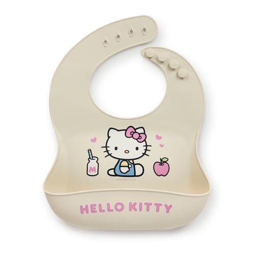 JuJuBe x Hello Kitty Cherry Blossoms Silicone Baby Bib,...