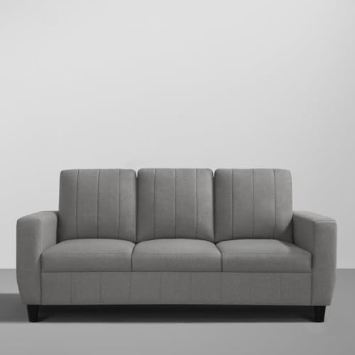 Image of Sleepyhead Bae Designed by Duroflex - 6 Seater Sofa, 3+2+1 Sofa Set |Premium Fabric Living Room Sofa Set with Modern Space-Saving Design |Comfort Seating & Easy-Clean |3 Year Warranty - Stone Grey