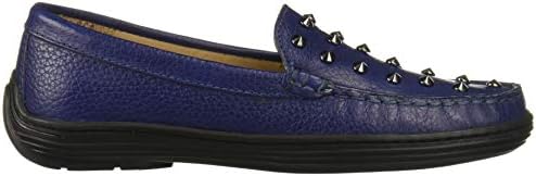 Marc Joseph New York Kids Boys/Girls Leather Studded Loafer, Blue Grainy, 4.5 M US Little | Image 5